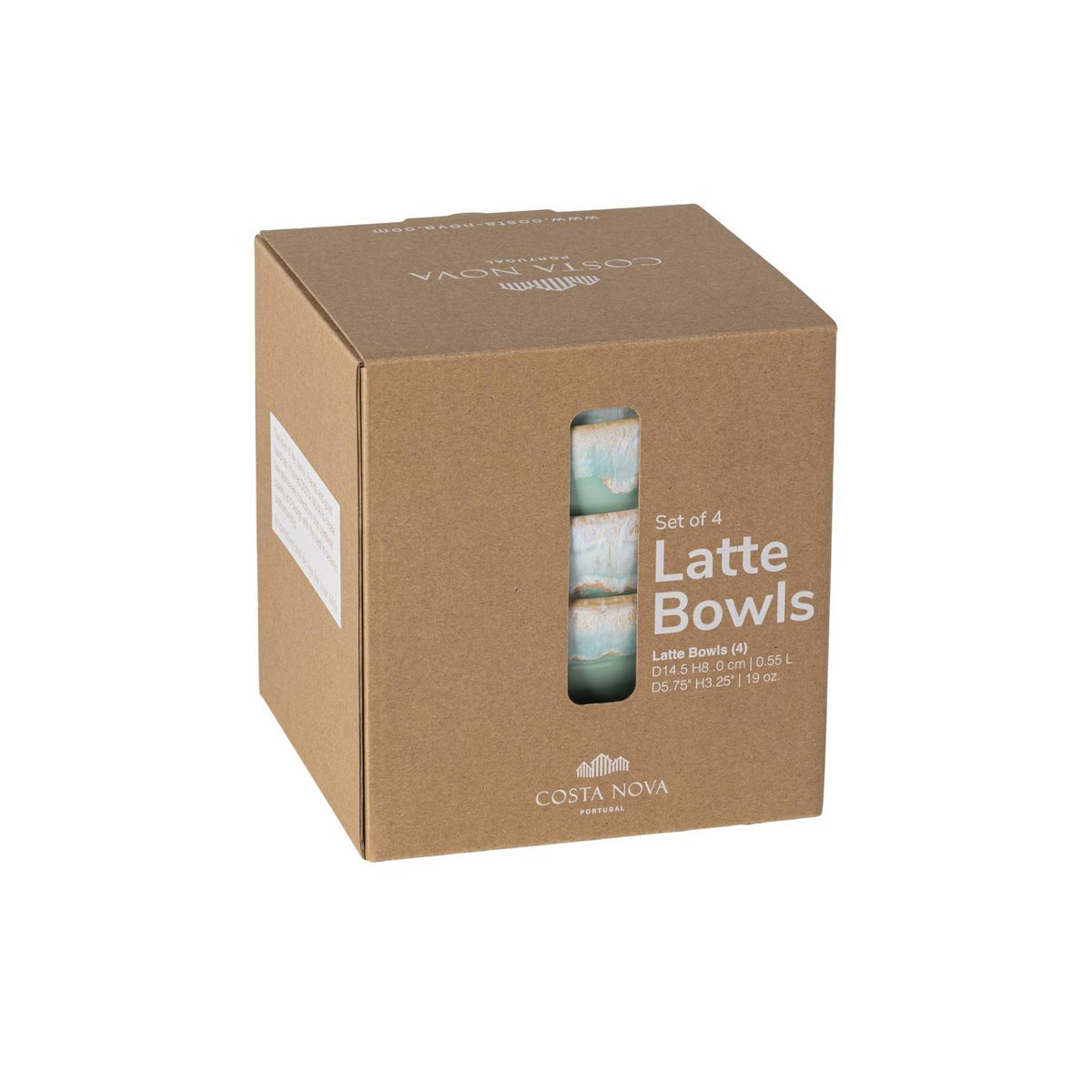 GRESPRESSO - Set 4 Latte-Schalen Aqua - DSS 09