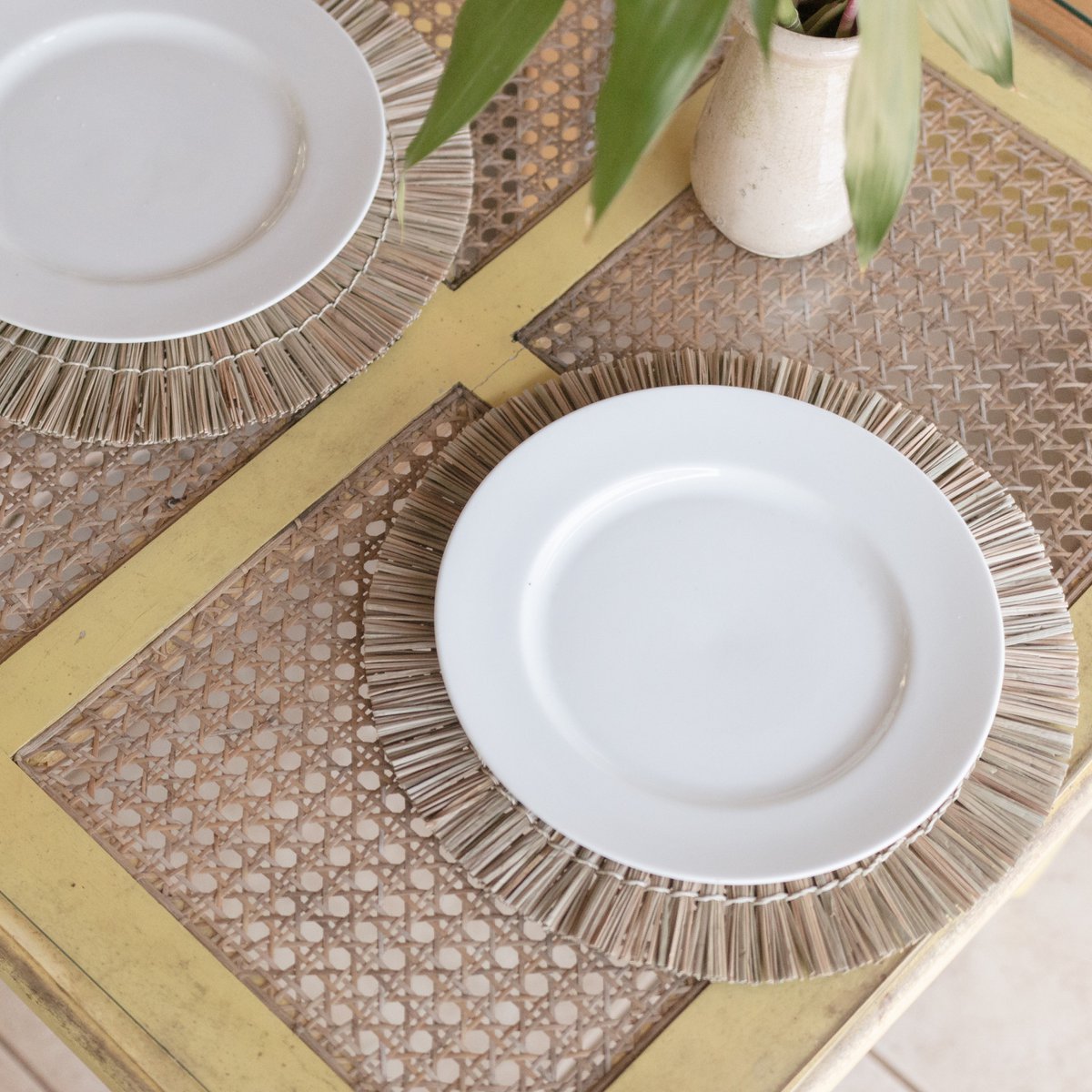 Tischset (2er-, 4er- oder 6er-Set) 35 cm | Tischset ALANG aus Seegras