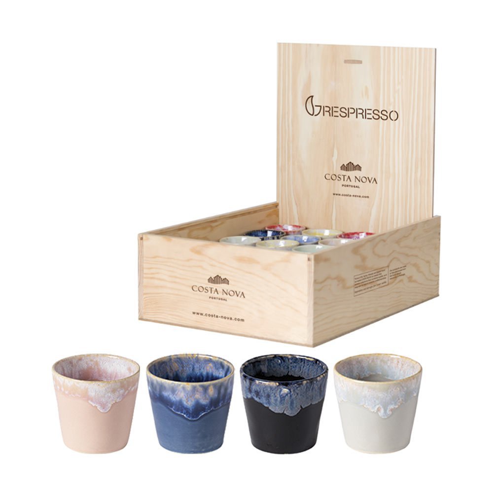 GRESPRESSO Geschenkbox 24 Lungo-Becher mehrfarbig LSCS 09