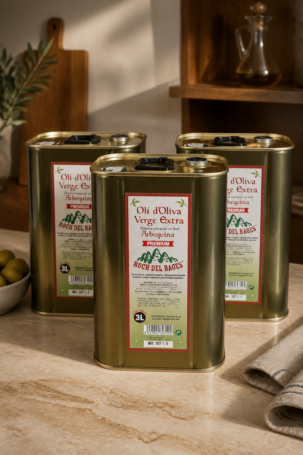 SPARSET - 3 x ARBEQUINA 3L - NATIVES OLIVENÖL EXTRA (Premium)