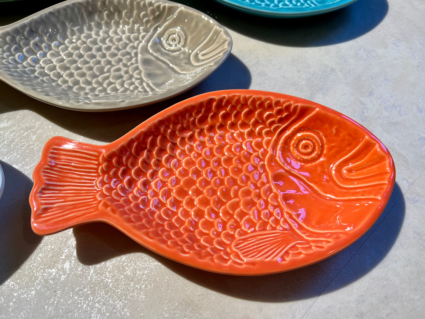 Fischteller "klein" versch Farben! handmade Portugal